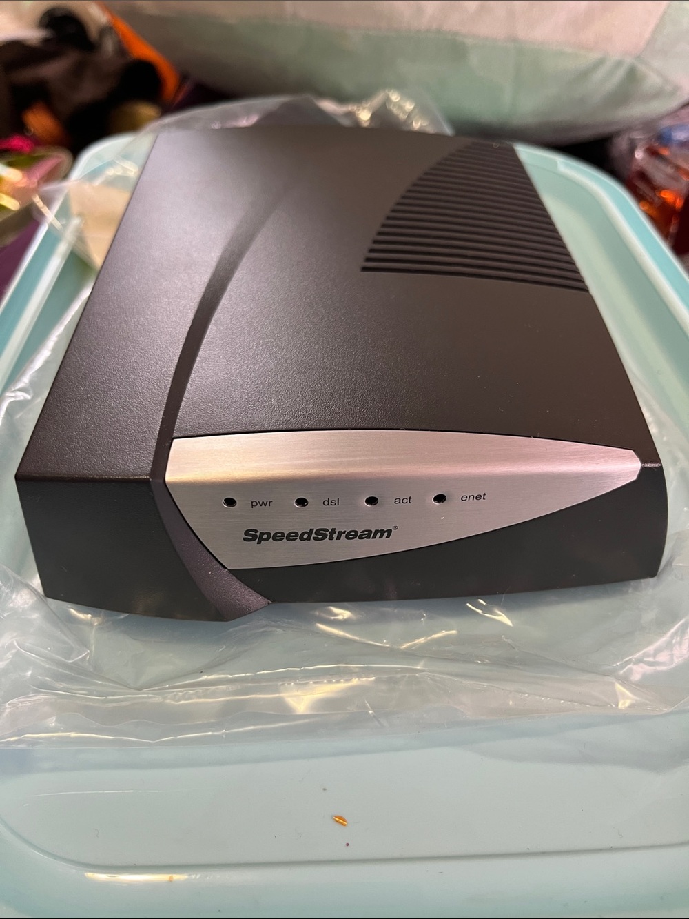 Wireless Router in Black with Silver Accent